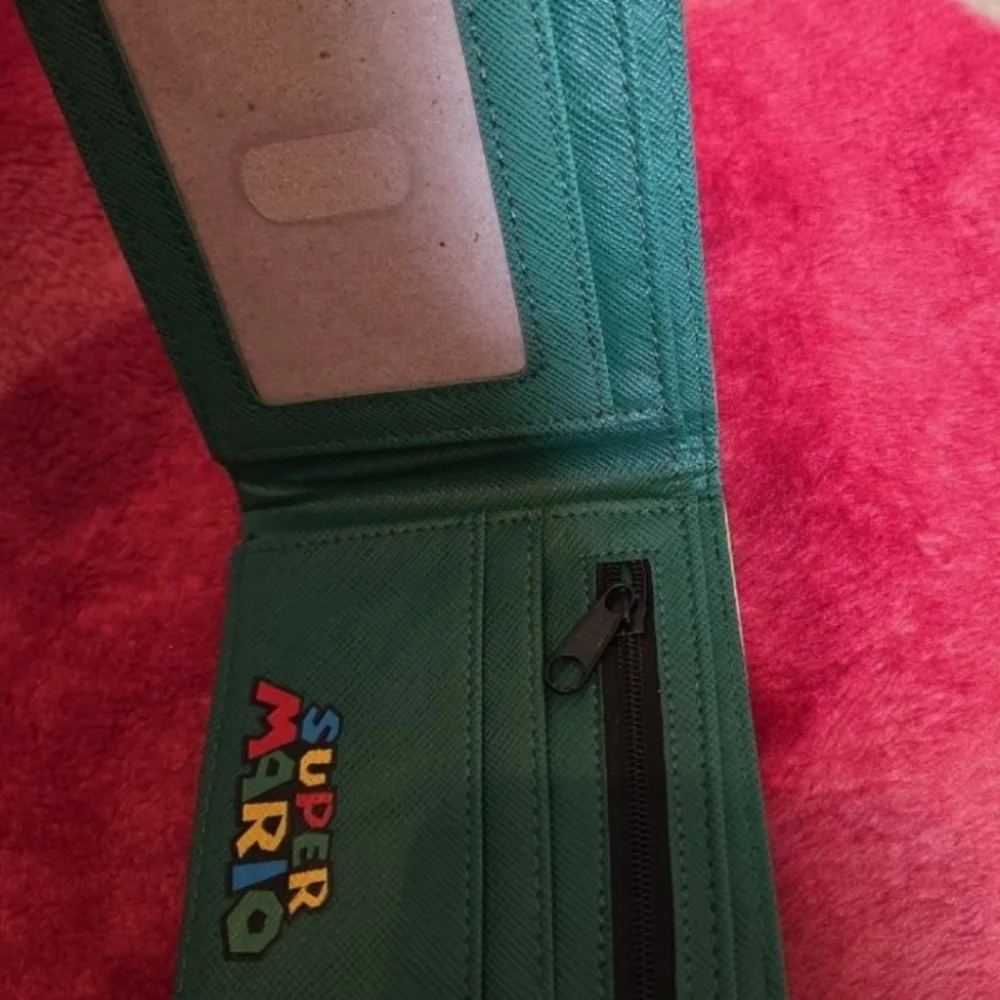 New yoshi nintendo mario bros anime manga leather wallet